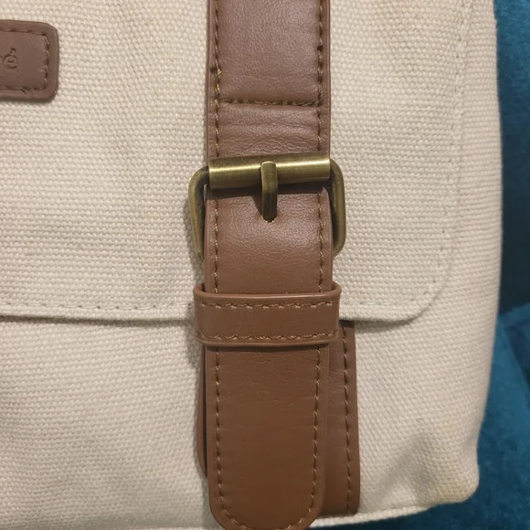 CHLOE beige cotton clutch - Picture 3 of 10